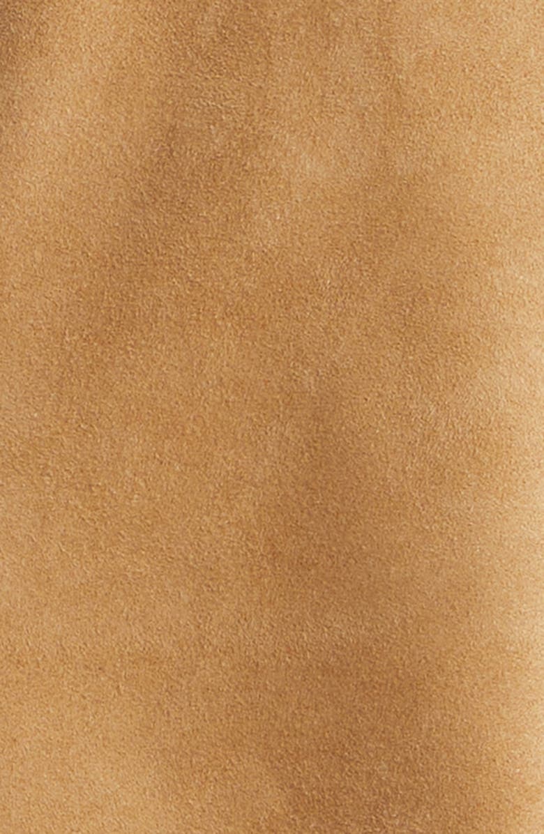 Dolce&Gabbana Suede Zip Jacket, Alternate, color, Cammello Scuro