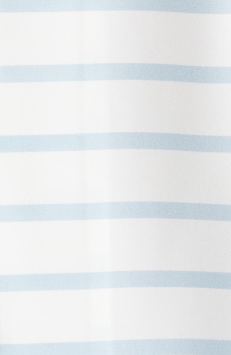 SANTO STUDIO Felicità Stripe Cotton Button-Up Shirt, Alternate, color, White