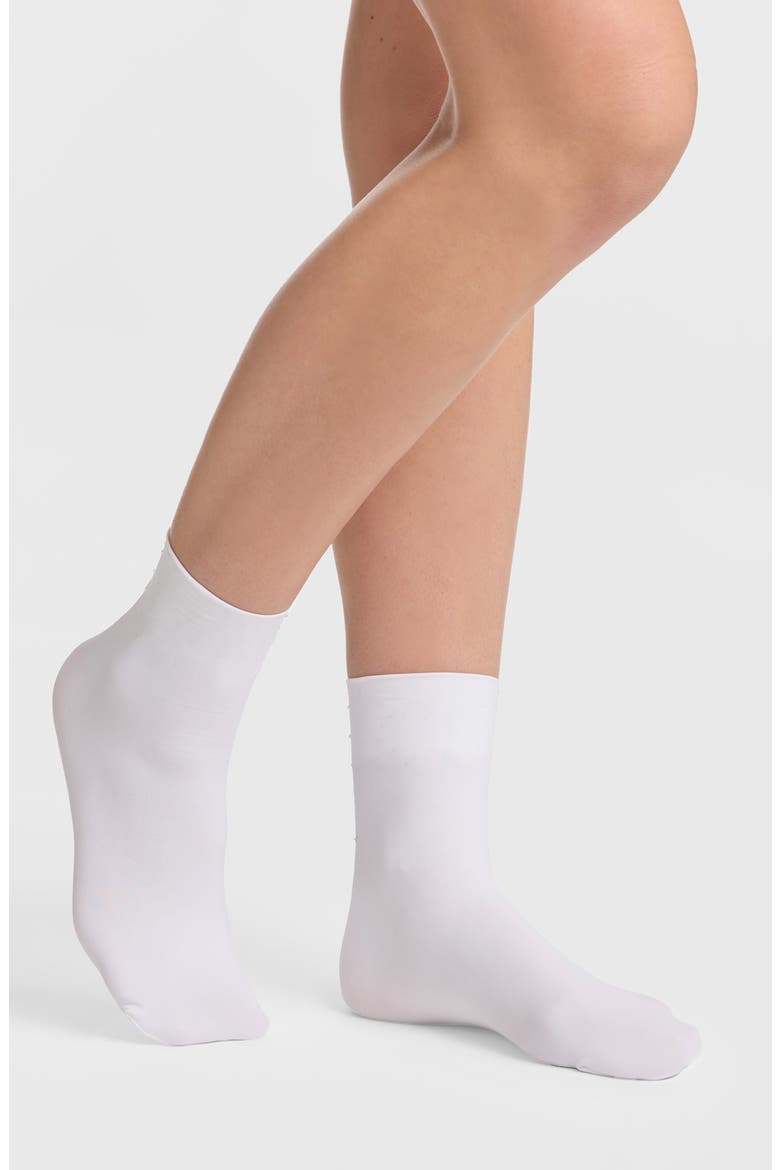Ultimate Assorted 3-Pack Opaque Quarter Socks, Alternate, color, BLACK/ IVORY/ WHITE