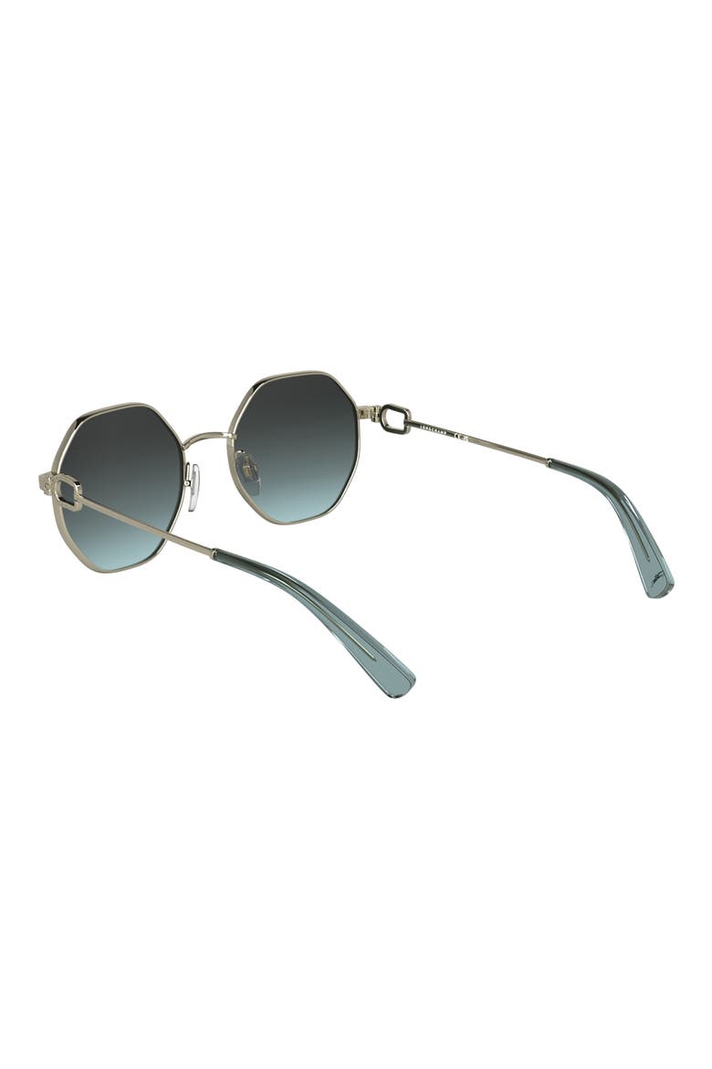 Le Foulonné 52mm Gradient Round Sunglasses, Alternate, color, GOLD/ GRADIENT BLUE