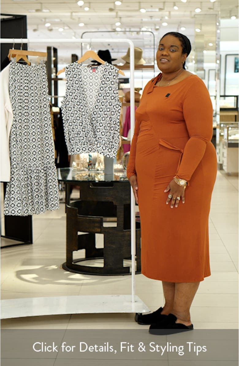 Foulard Print Sleeveless Surplice Top, sales video thumbnail