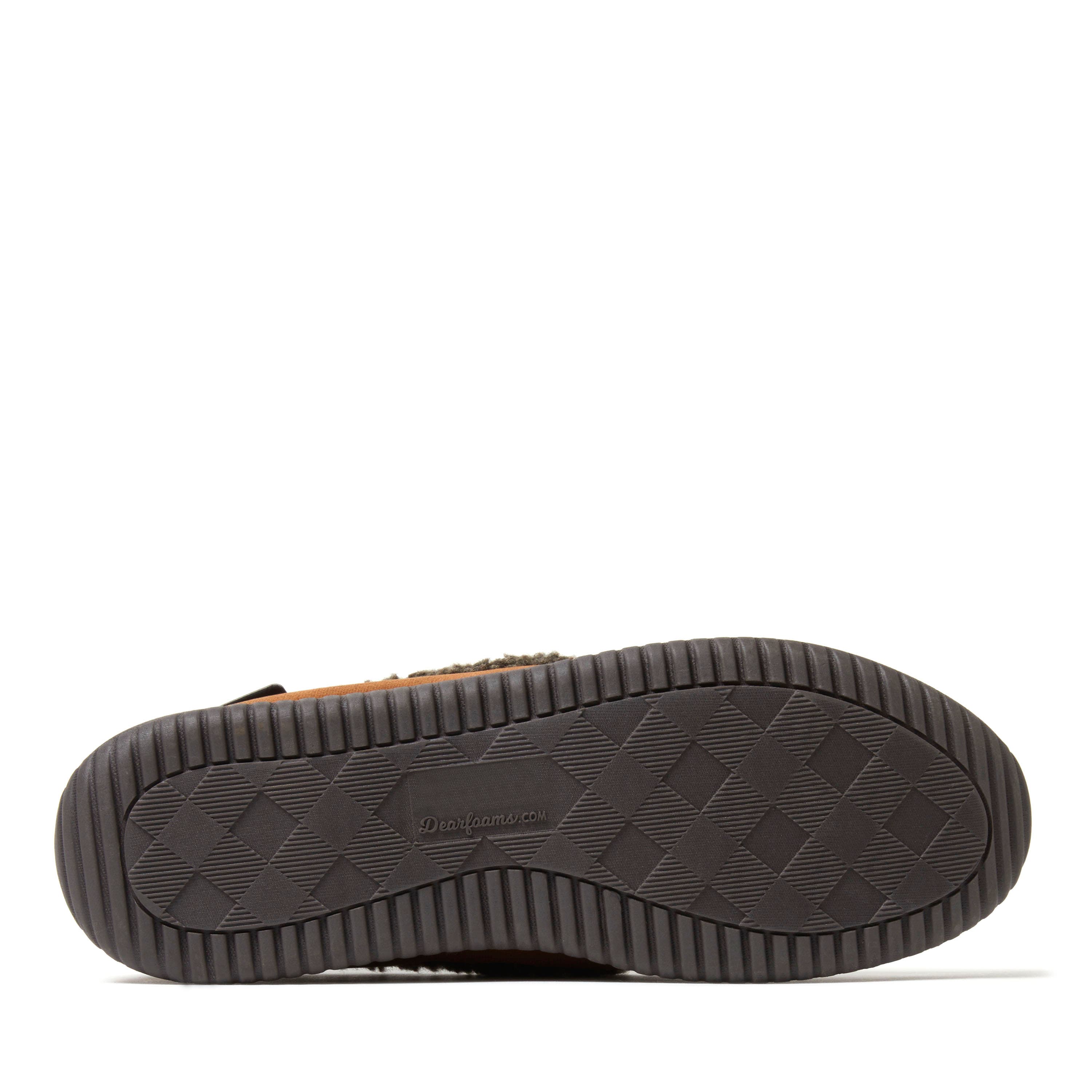 DEARFOAMS Alexander Microsuede Moccasin Slipper, Alternate, color, Chestnut