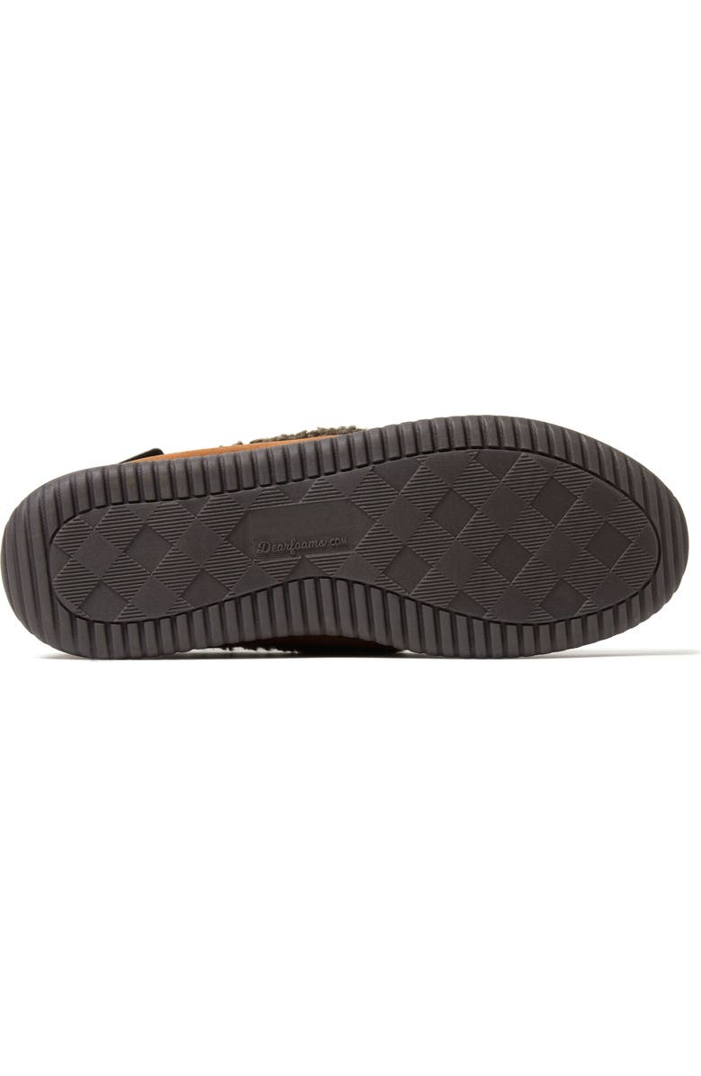 DEARFOAMS Alexander Microsuede Moccasin Slipper, Alternate, color, Chestnut