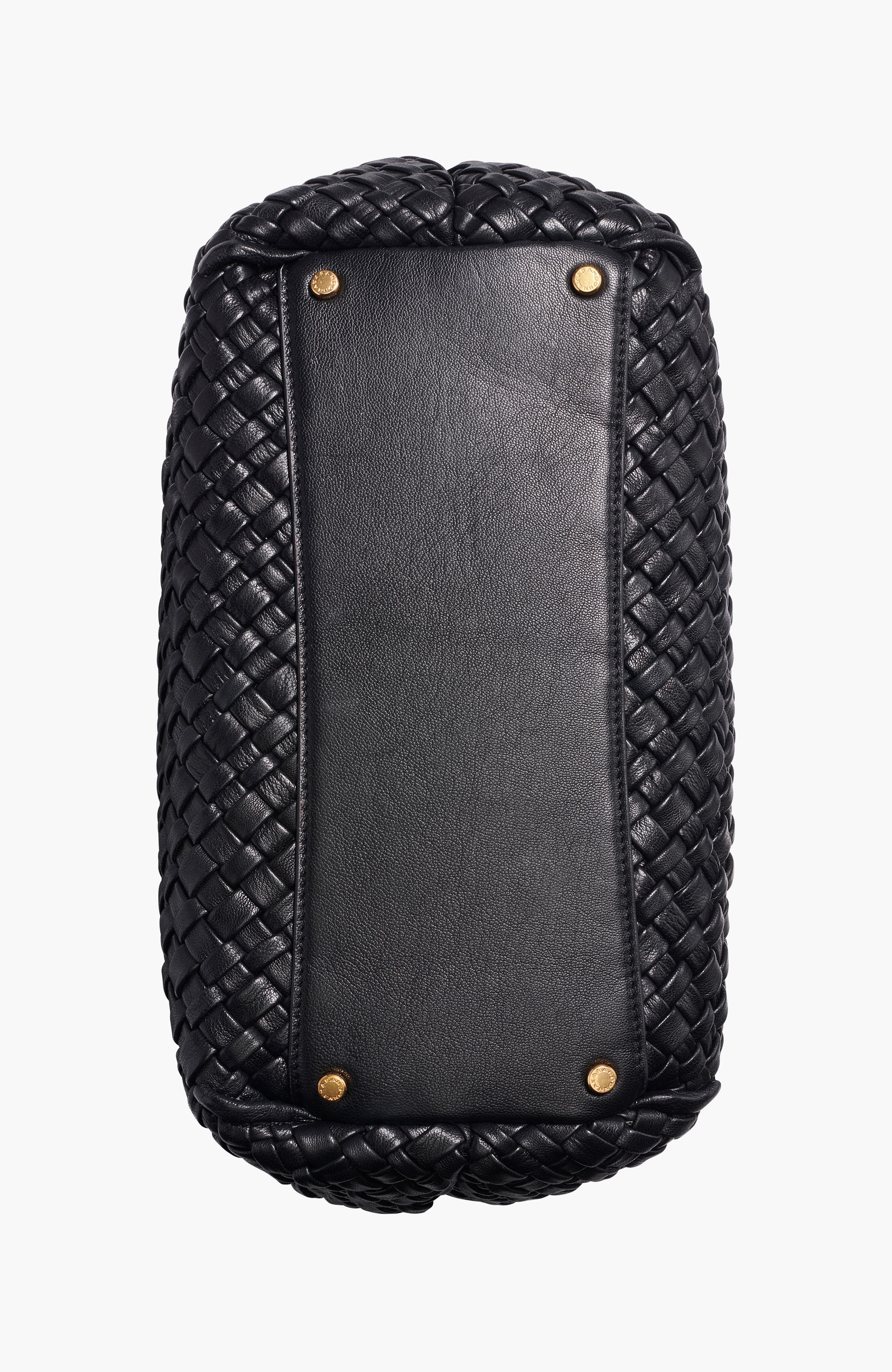 Donna Karan New York Glenwood Woven Shoulder Bag, Alternate, color, Black/Gold
