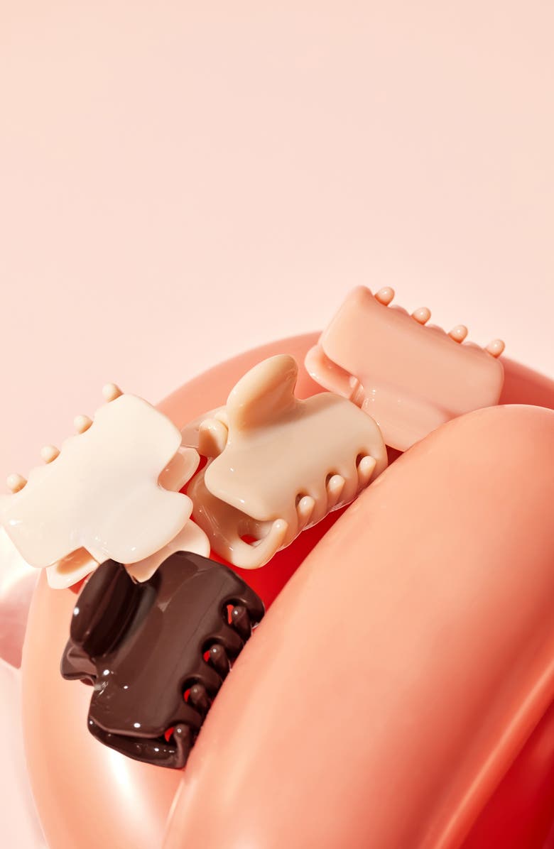 Kitsch Mini Puffy 8-Piece Assorted Claw Clips Set, Alternate, color, Rosewood