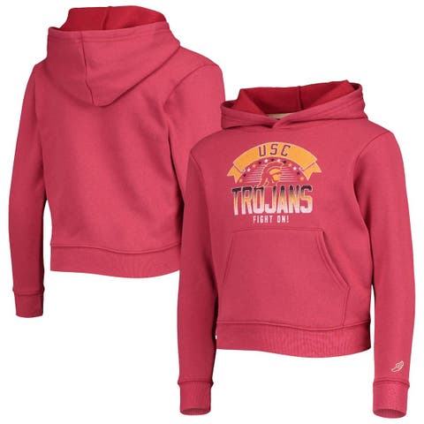 Youth League Collegiate Wear Cardinal USC Trojans Essential Pullover Hoodie