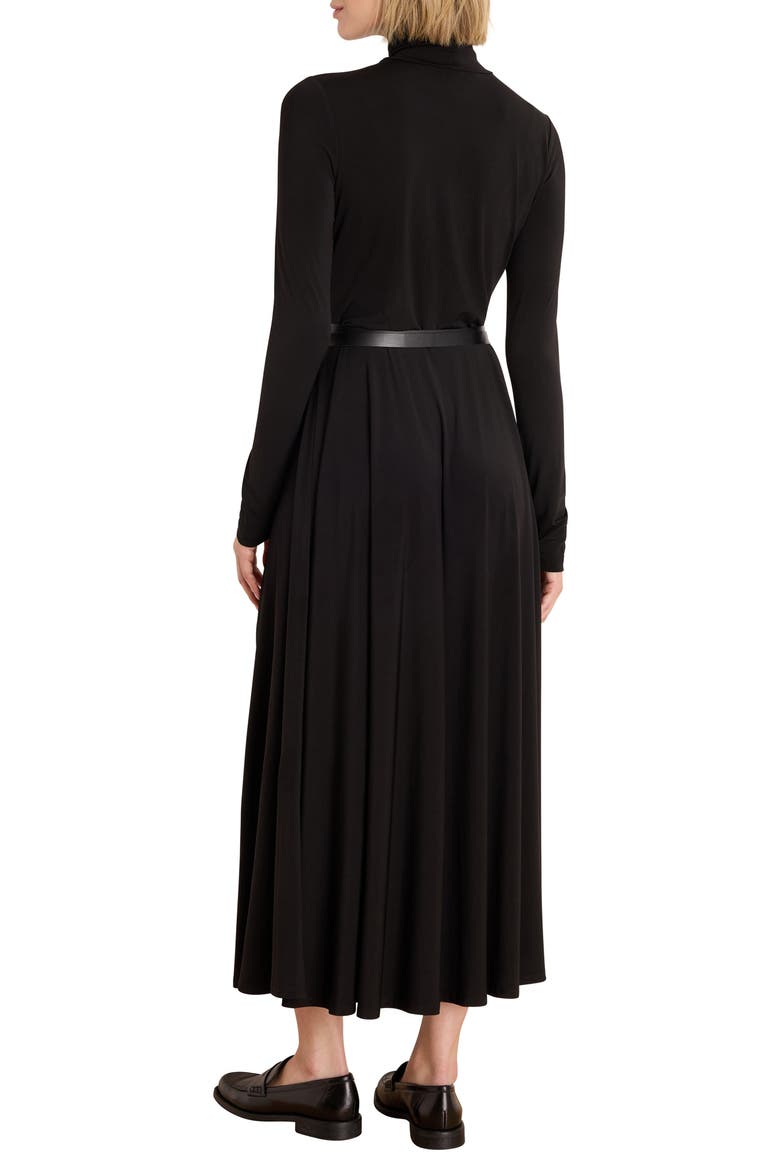 Victoria Long Sleeve Turtleneck Dress, Alternate, color, BLACK ONYX