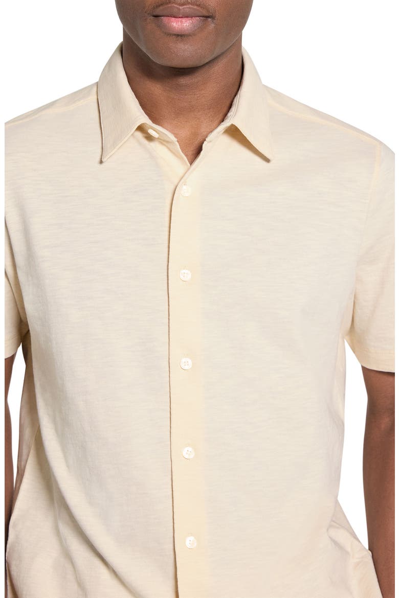 Noran Short Sleeve Knit Button-Up Shirt, Alternate, color, SEASHELL - UDS