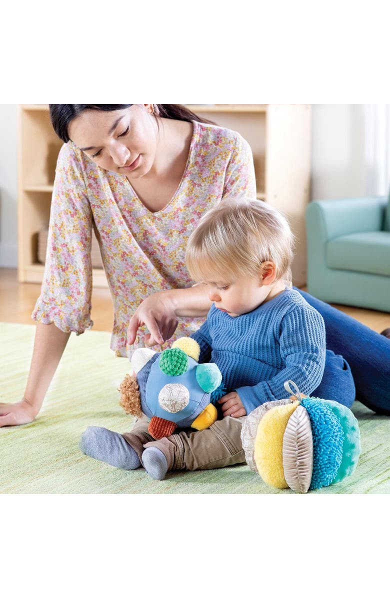 Kaplan Early Learning Company Knots and Knobs Plush Balls - Set of 3, Alternate, color, Multicolored