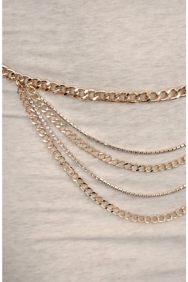 Nightlife Chain Belt, Alternate, color, GOLD
