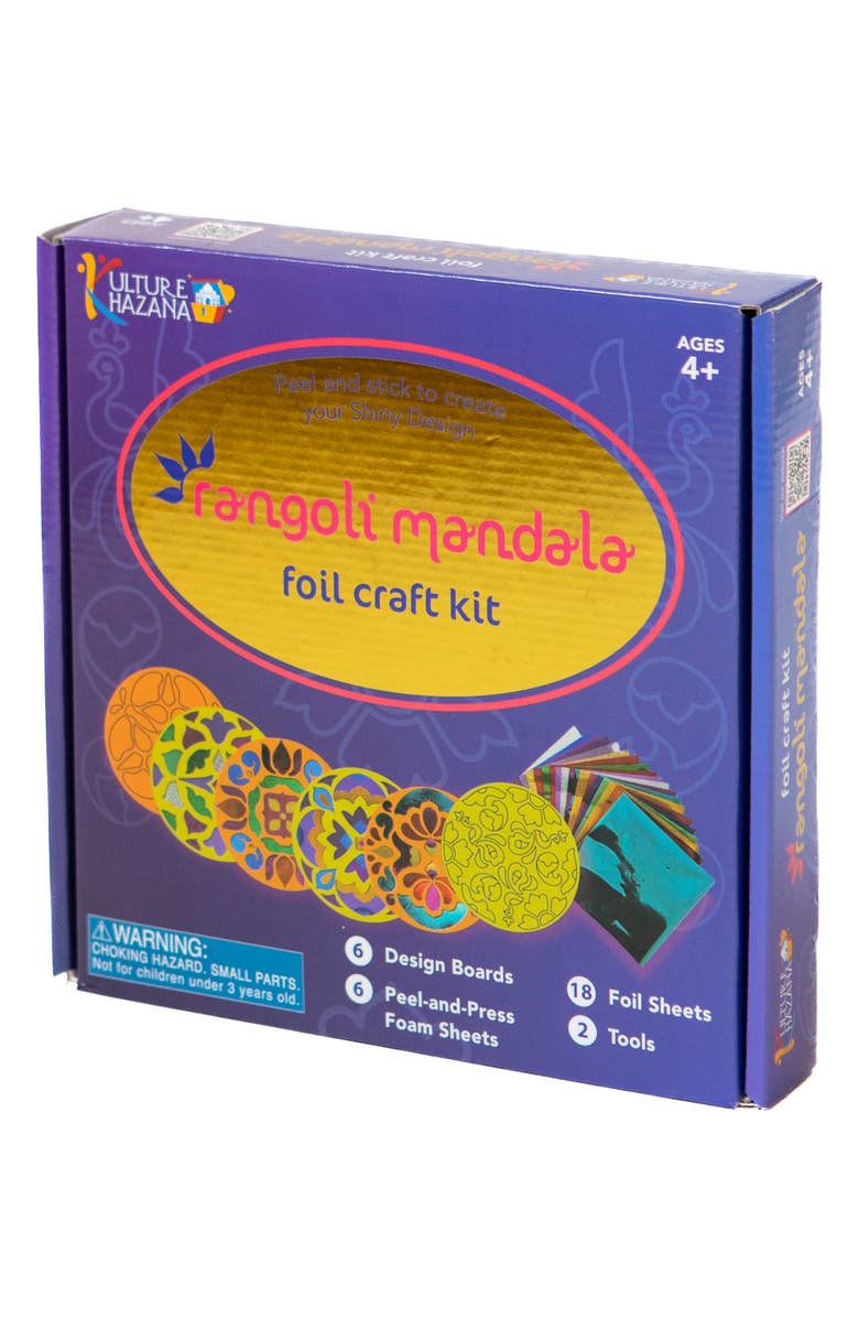 KULTURE KHAZANA Foil Craft Rangoli Mandala Playset, Main, color, 