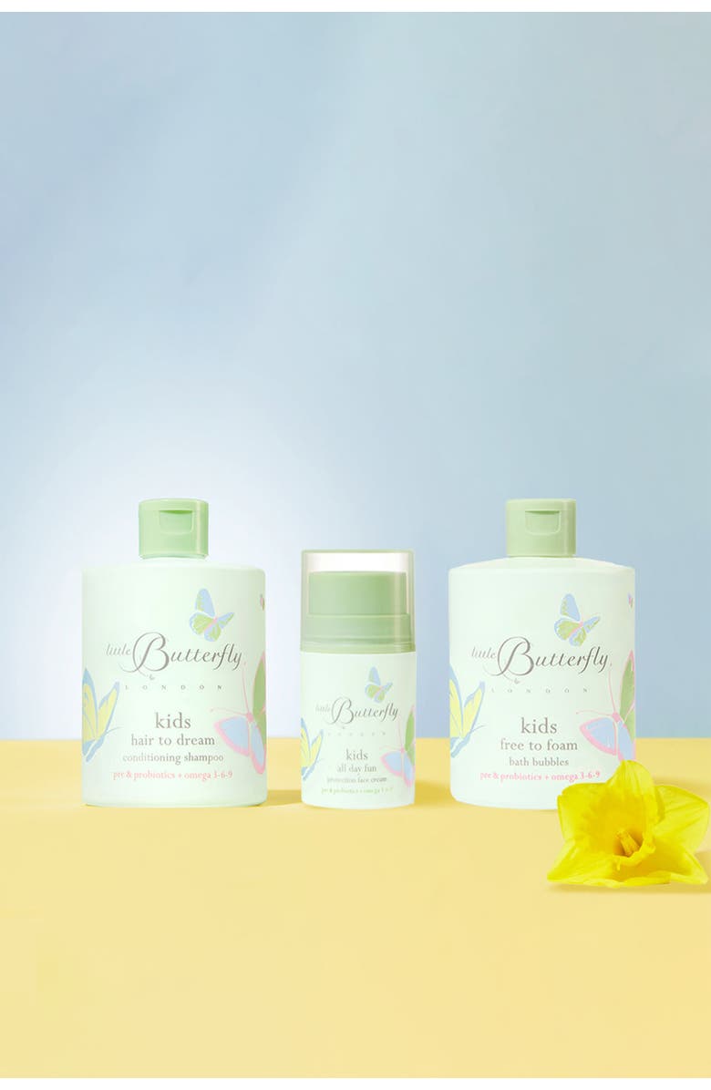 Little Butterfly London Kid's All Day Fun 3 Product Hair and Skincare Bundle, Alternate, color, 3 Product Bundle