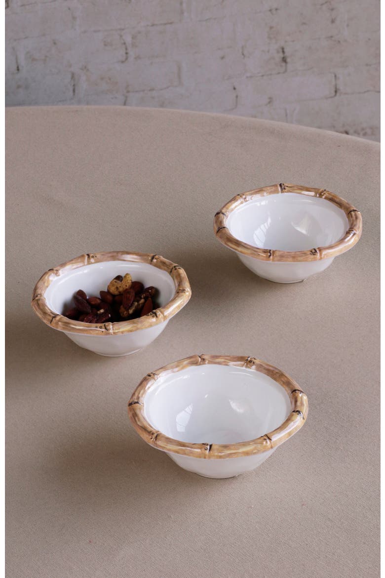 Vida Cane Mini Dip Bowl, Alternate, color, White