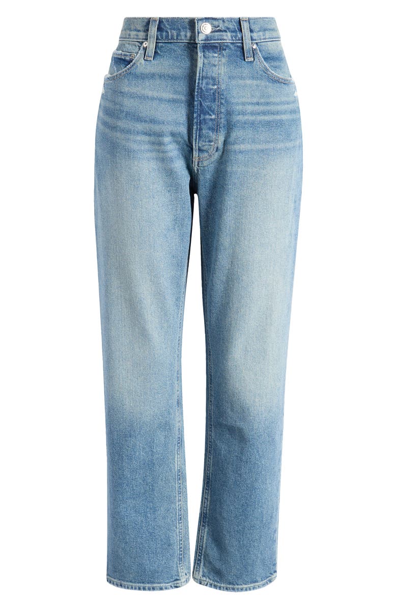 PAIGE Sawyer High Waist Straight Leg Jeans, Alternate, color, Storybook Distressed