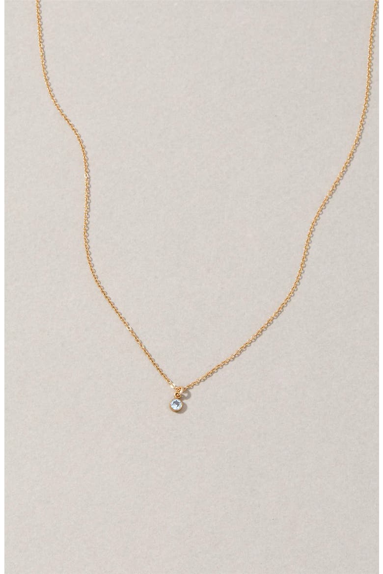 Something Blue Pendant Necklace, Alternate, color, GOLD