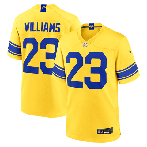 Men's Nike Kyren Williams Los Angeles Rams Classic Sol Game Jersey
