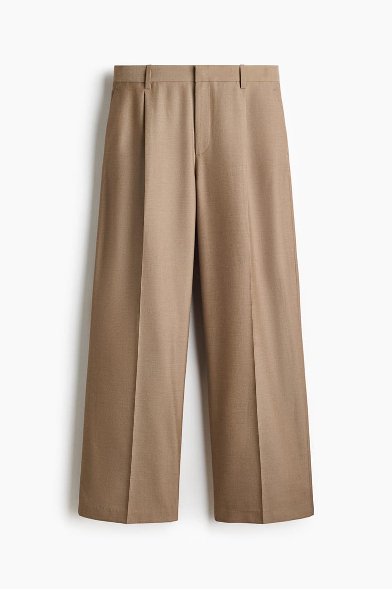 Loose-fit Tailored Pants, Alternate, color, Beige