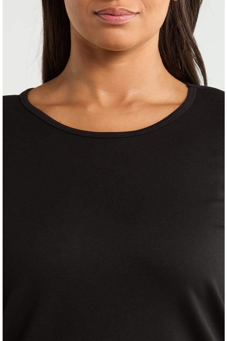 Puff Sleeve Knit Top, Alternate, color, ANNE BLACK