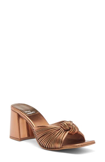 Jeffrey Campbell Melonger Block Heel Sandal In Brown