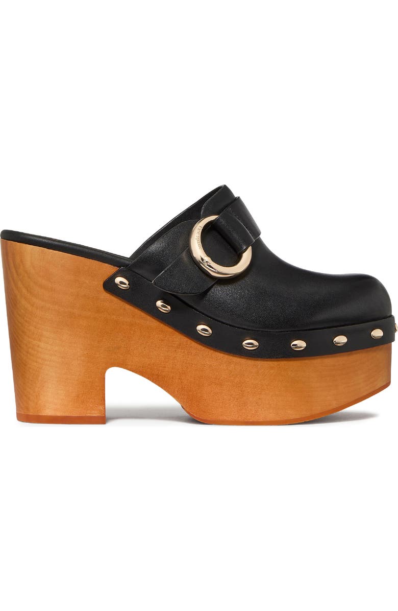 Kate Spade New York halo platform clog, Alternate, color, Black