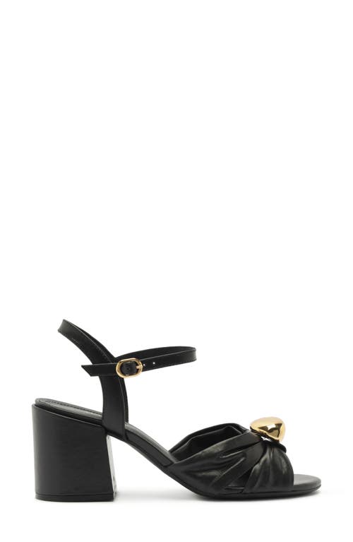 Arezzo Flora Ankle Strap Sandal In Black