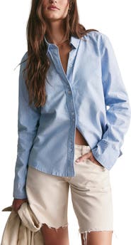 Free People Benny Slim Oxford Shirt