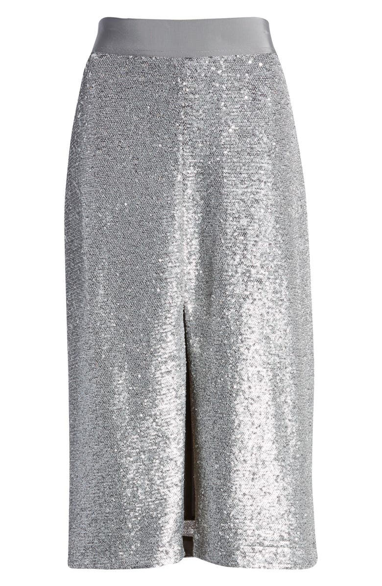 Court & Rowe Slit Front Sequin Pencil Skirt, Alternate, color,