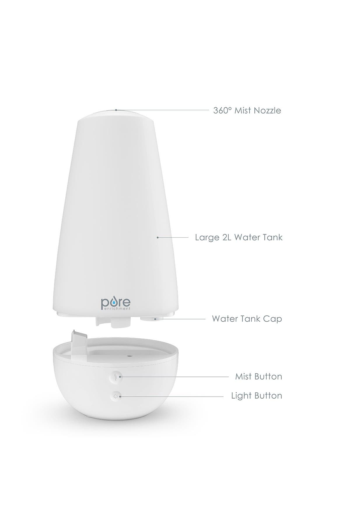 PURE ENRICHMENT PureSpa XL 3-in-1 Aroma Diffuser, Humidifier, & Mood Light