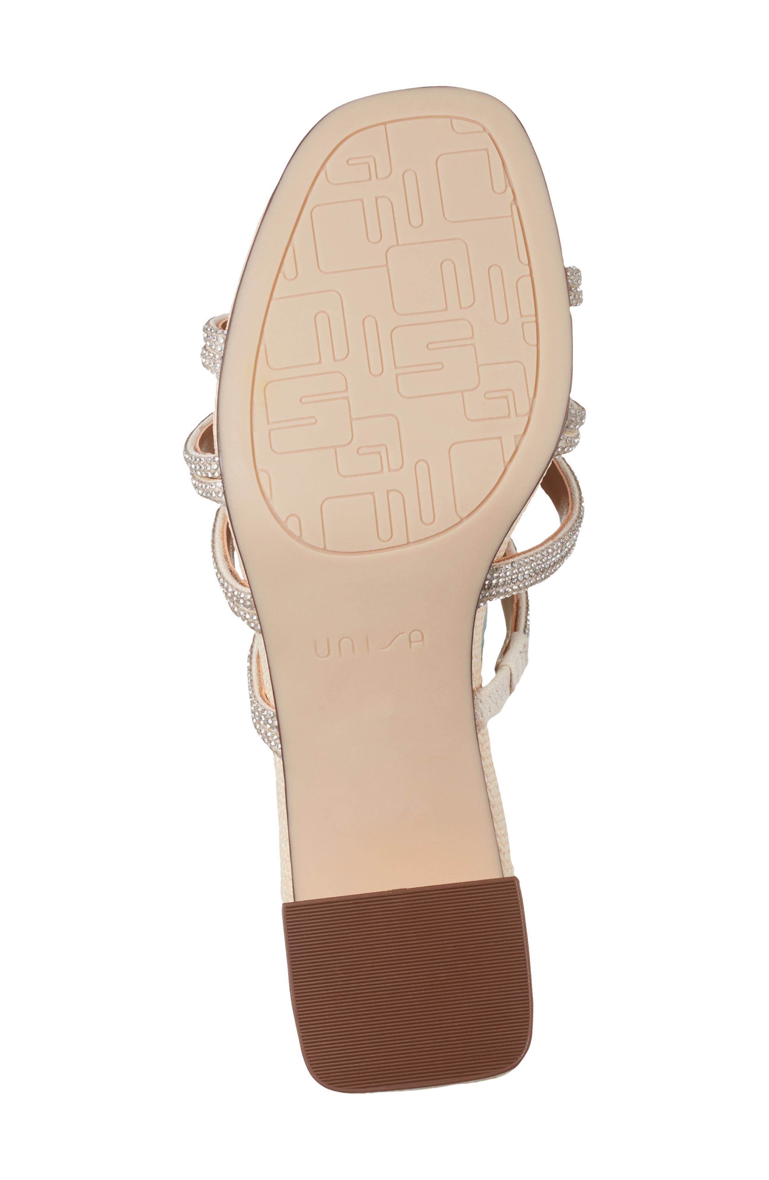 UNISA Crystal Embellished Sandal, Alternate, color, 