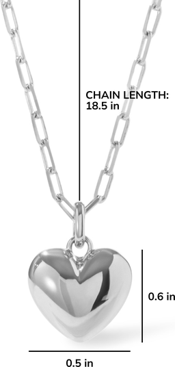 Ana Luisa Puffed Heart Necklace - Lev | Nordstrom
