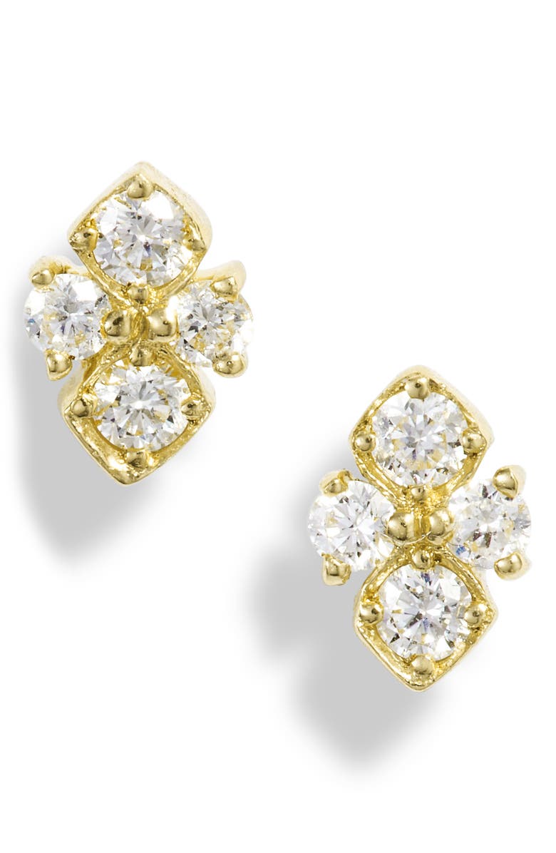 Bony Levy Diamond Quad Stud Earrings, Main, color, 