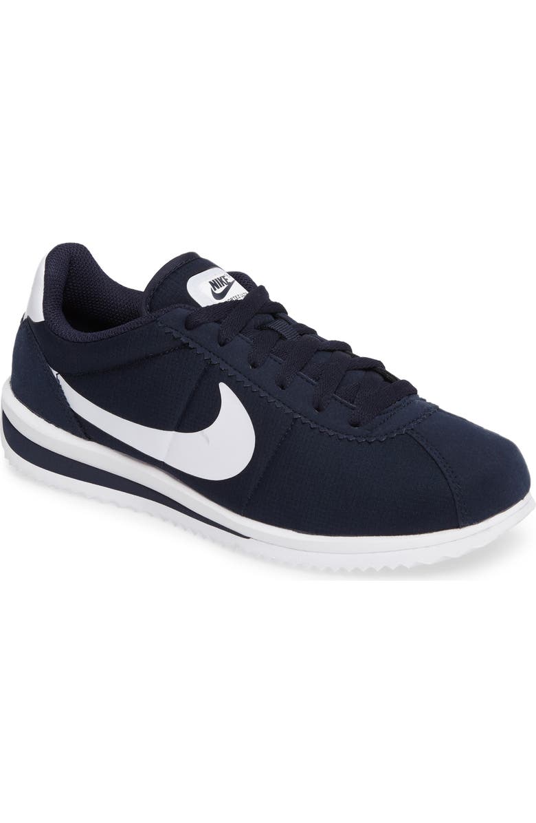 Nike Cortez Sneaker, Main, color, Obsidian/ White