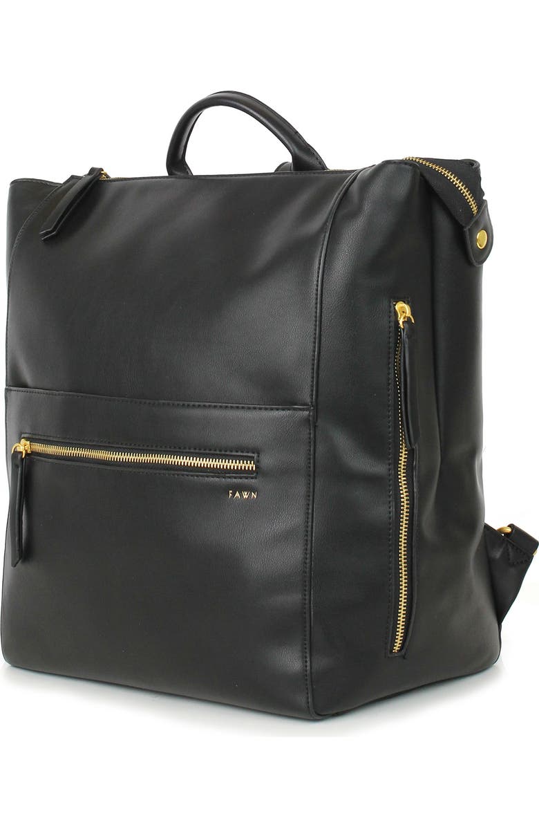 Fawn Design Faux Leather Diaper Bag, Alternate, color,