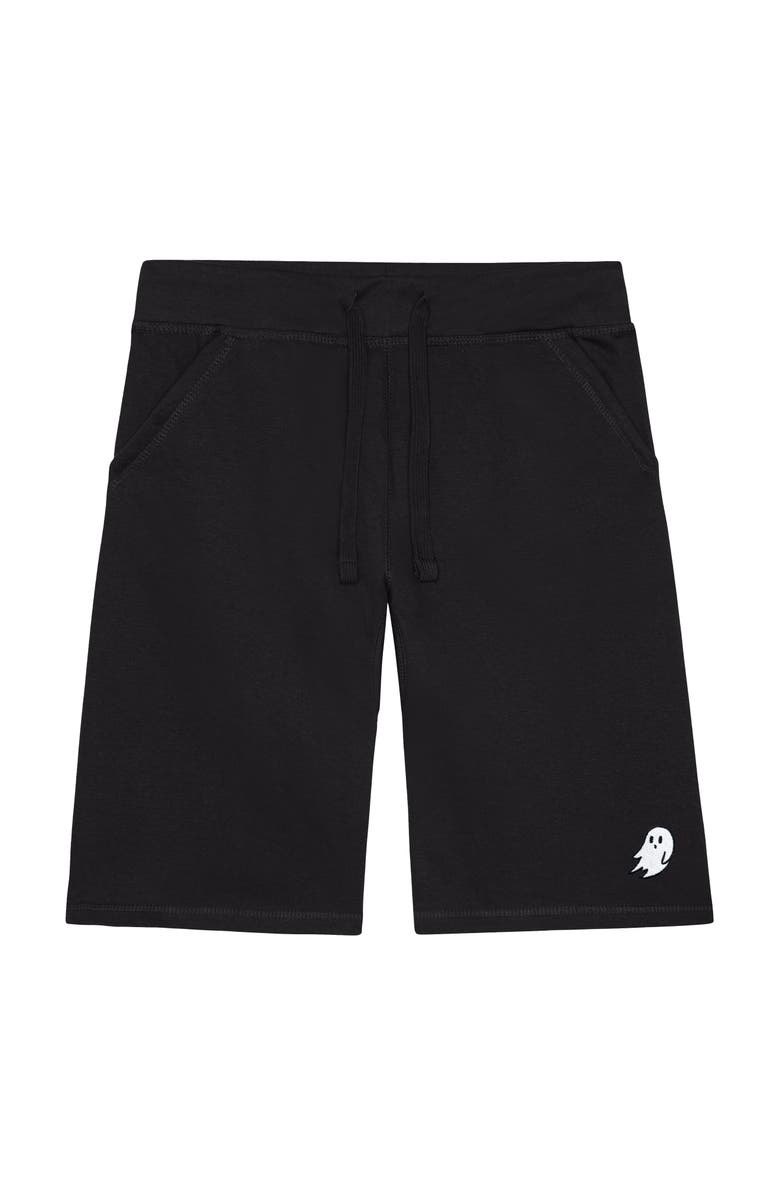 Dalix Mens Ghost Midweight Fleece Short, Main, color, Black