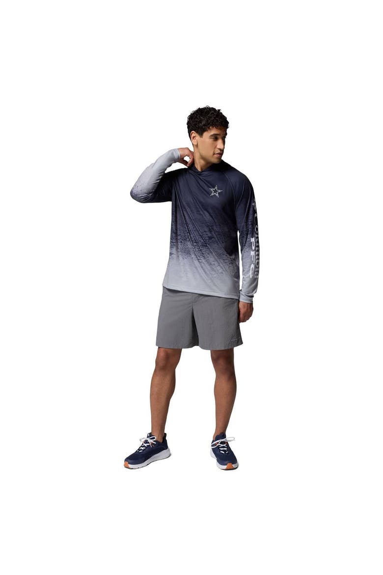 Men's Columbia  Navy Dallas Cowboys Super Terminal Tackle Hoodie, Alternate, color, Navy