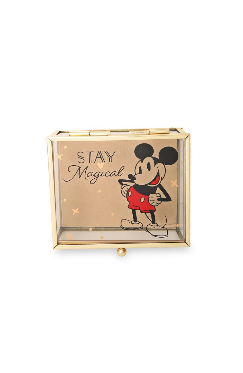 Disney "Stay Magical" Glass Box, Main, color, Gold