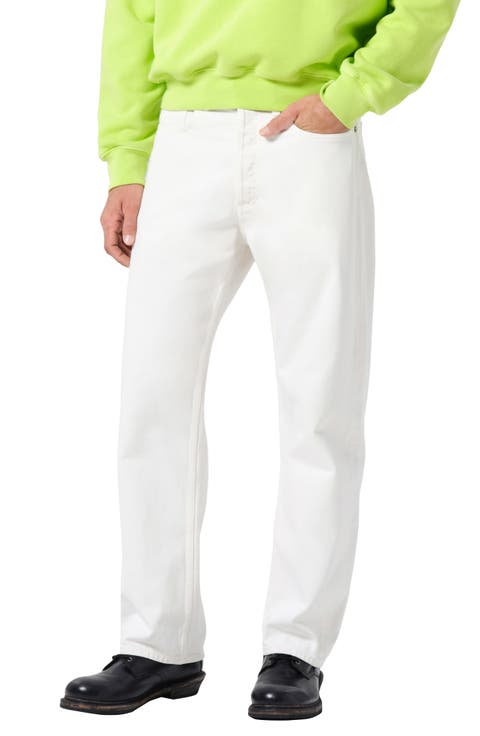 Magnus Straight Leg Trouser Jeans (Chalk White Off White)