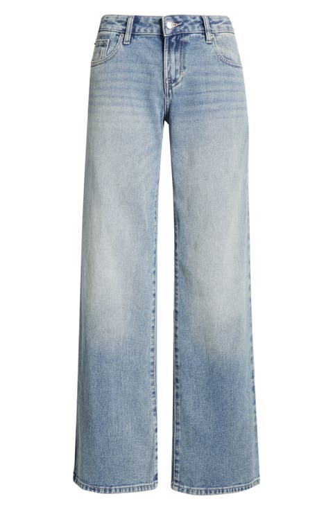 Zoe Low Rise Wide Leg Girlfriend Jeans