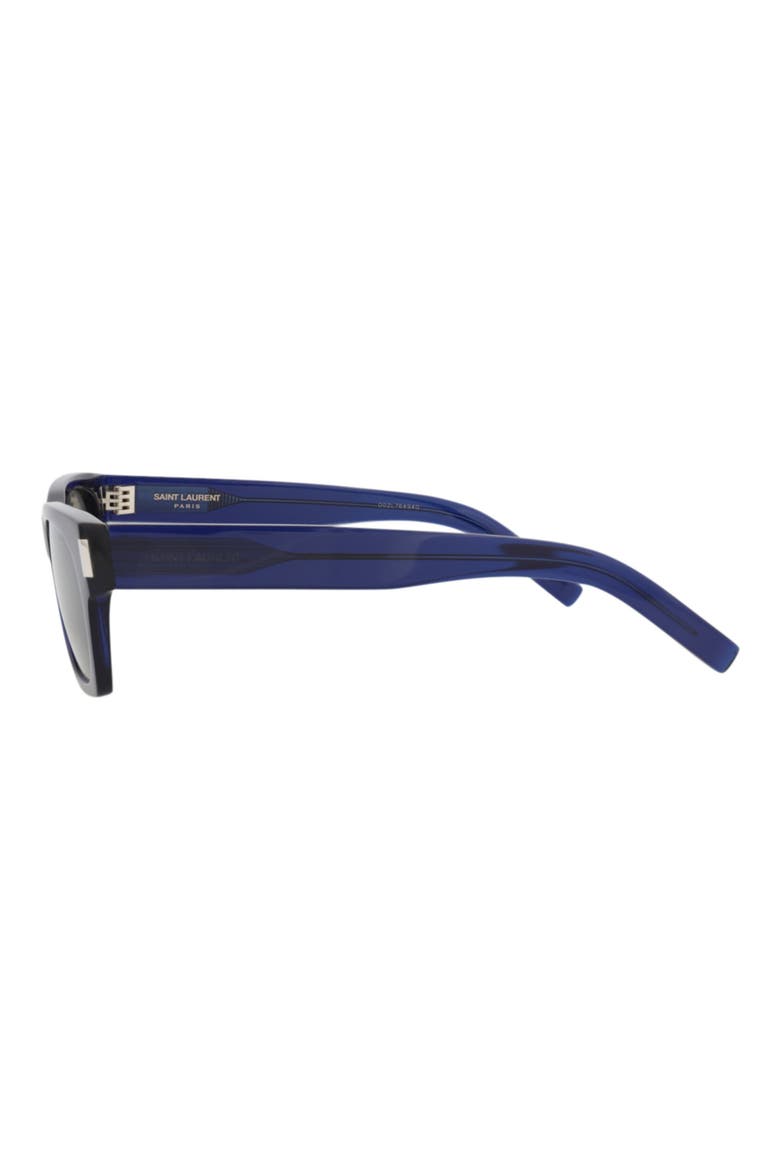 54mm Square Sunglasses, Alternate, color, BLUE BLUE SILVER
