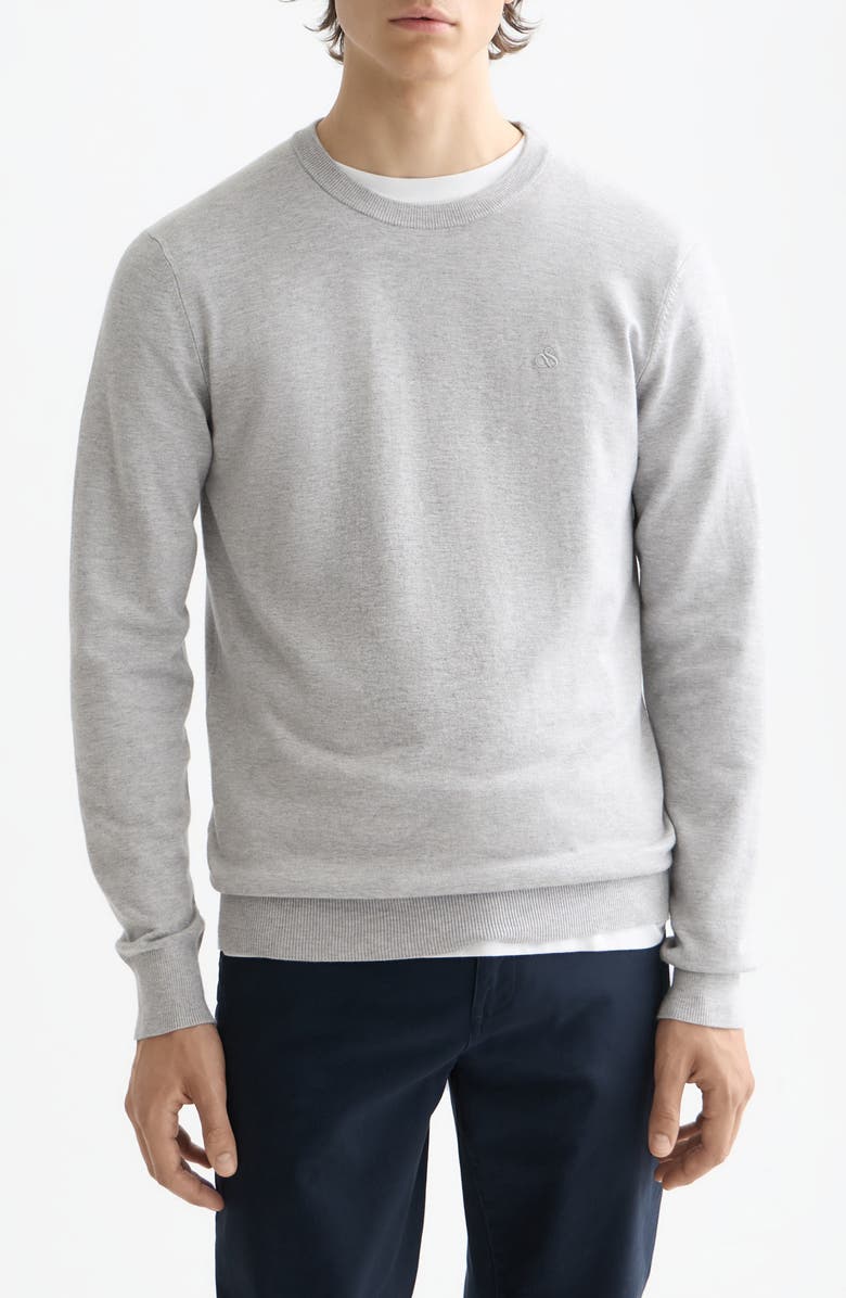 Scotch & Soda Core Crewneck Pullover, Main, color, Grey