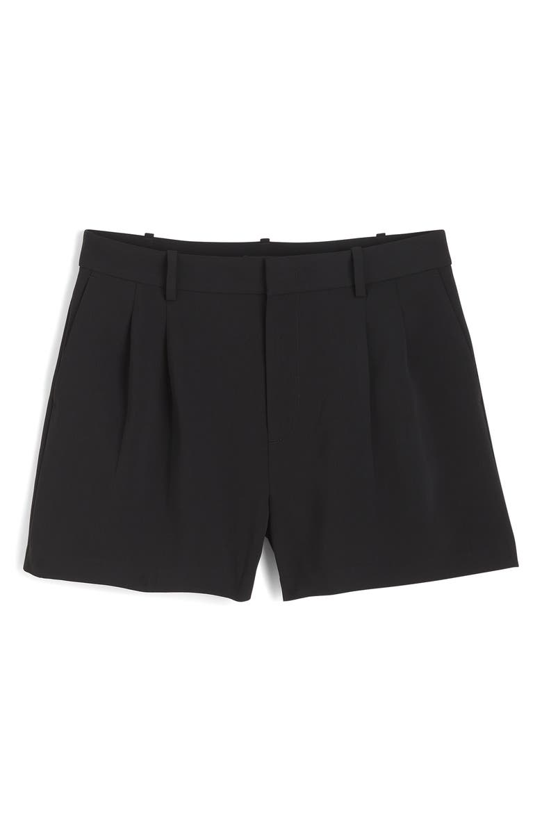 Madewell Easy Pleated Crepe Trouser Shorts, Alternate, color, 
