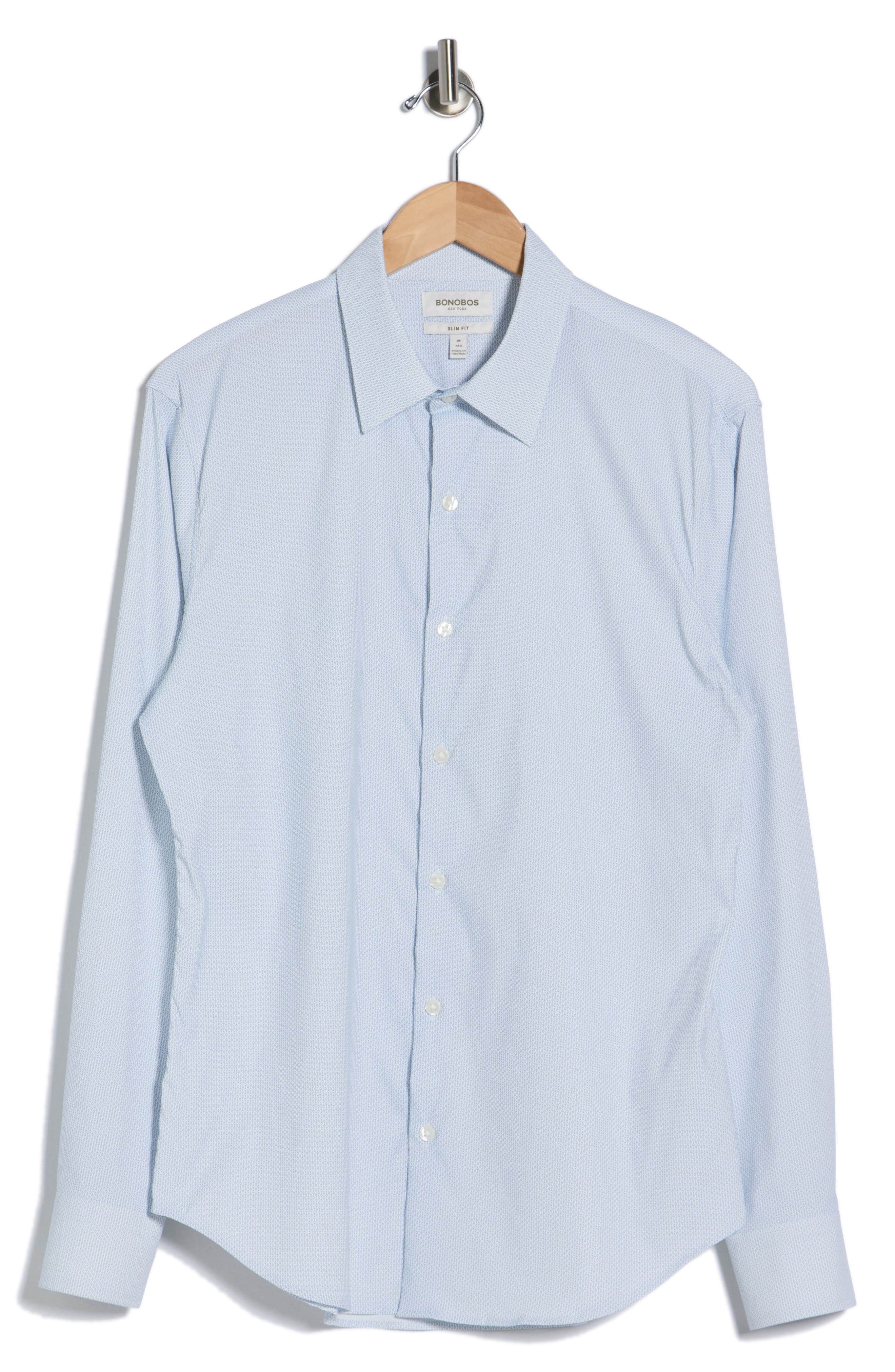 Bonobos Long Sleeve Slim Fit Button Front Performance Shirt