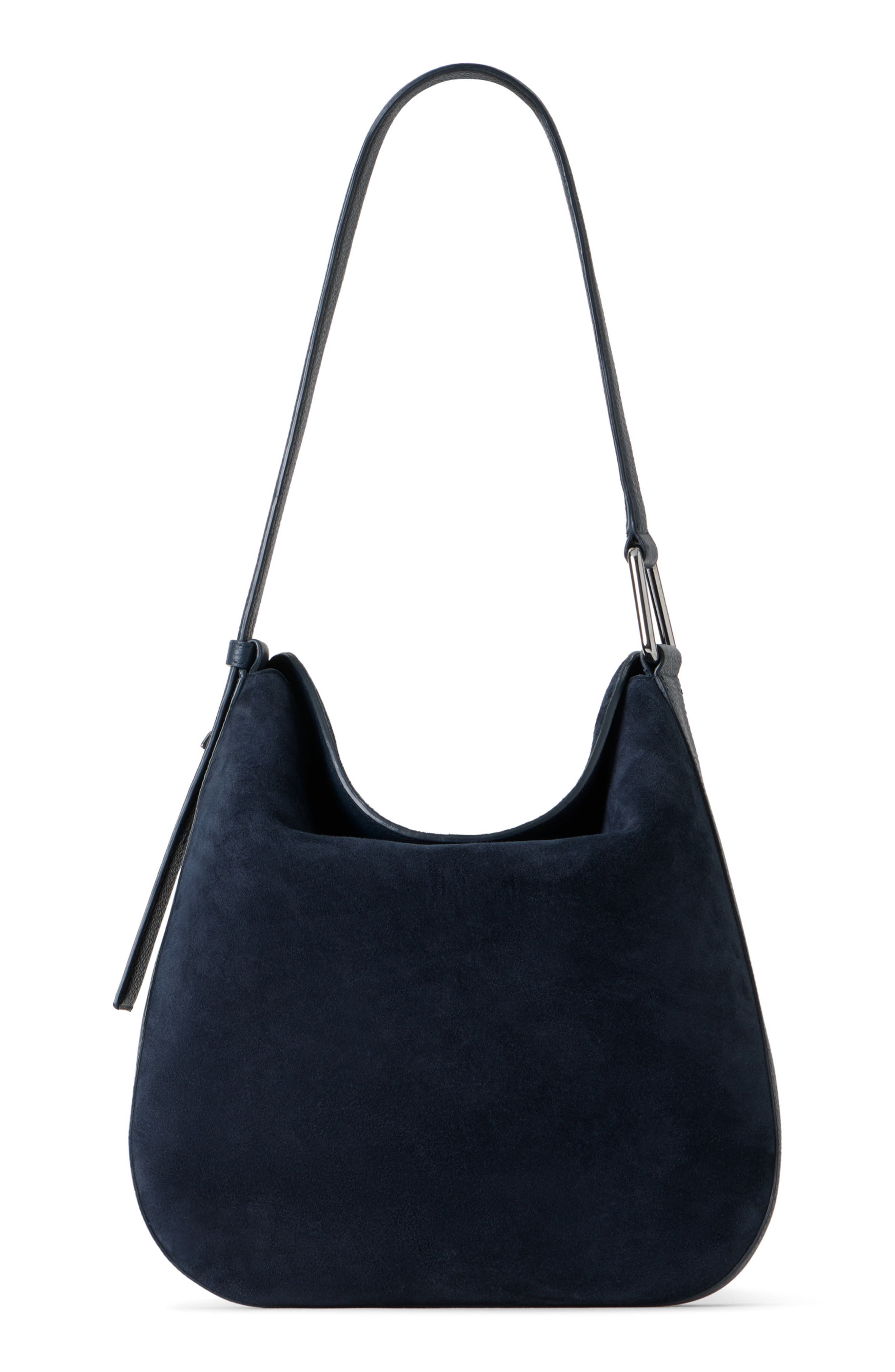 Akris Medium Anna Suede Hobo Bag, Alternate, color, 