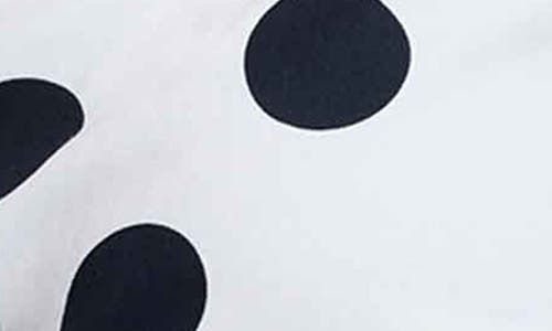 Foxcroft Salina Polka Dot Cotton Wrap Shirt In White