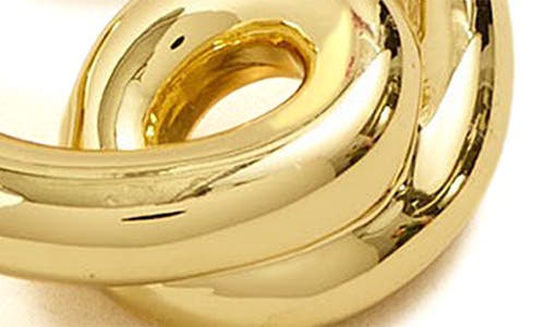 Madewell Looped Tube Hoop Earrings In Pale Gold