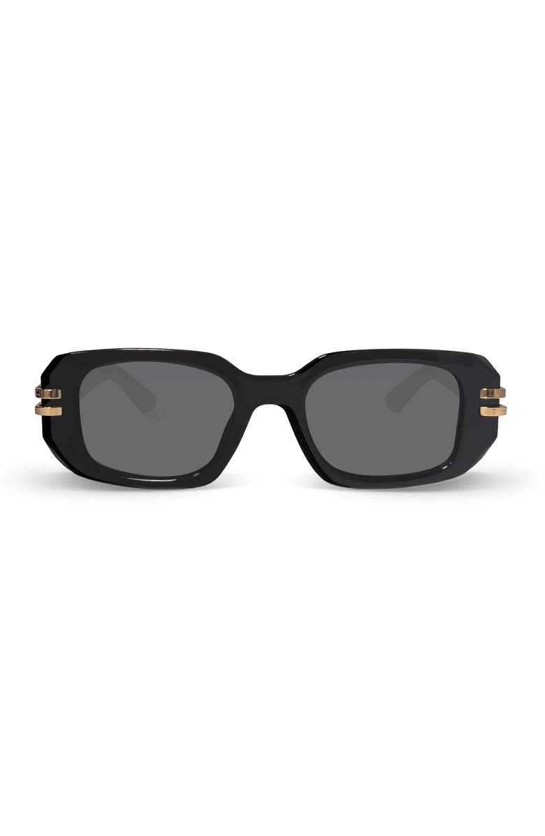 Youzey The Monaco Sunglasses, Main, color, Black