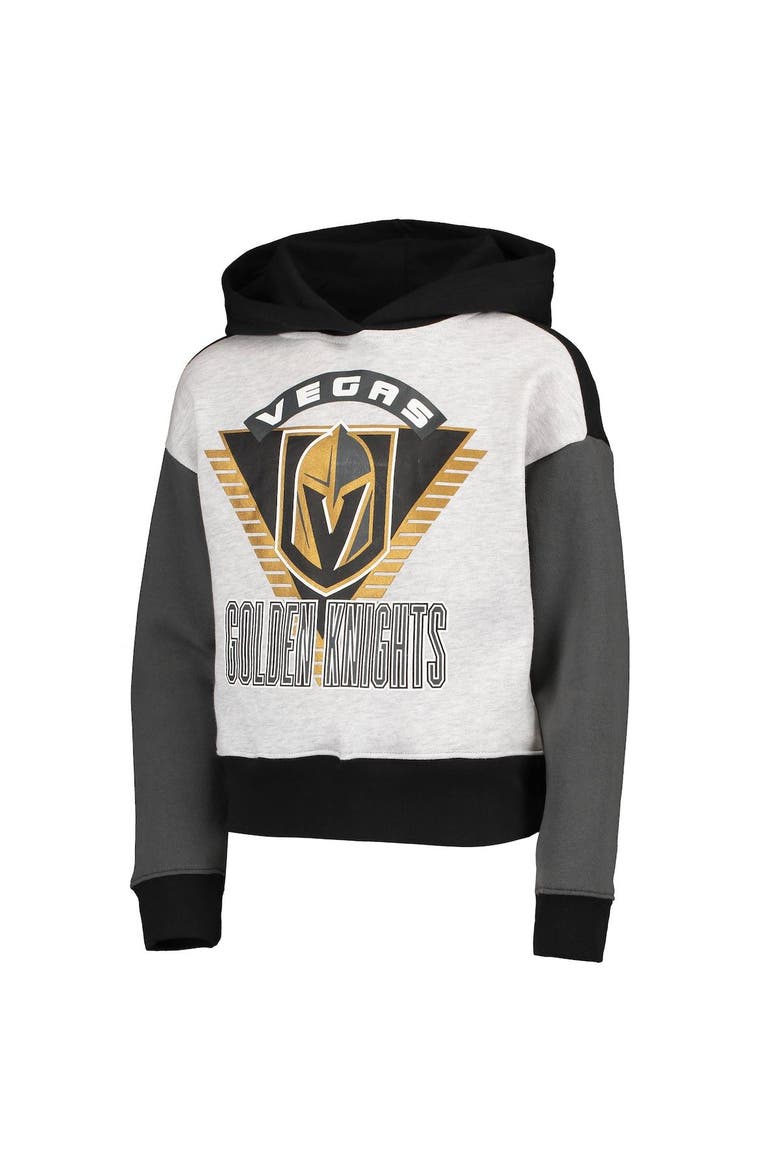 Girls Youth Black Vegas Golden Knights Let's Get Loud Pullover Hoodie, Alternate, color, Black