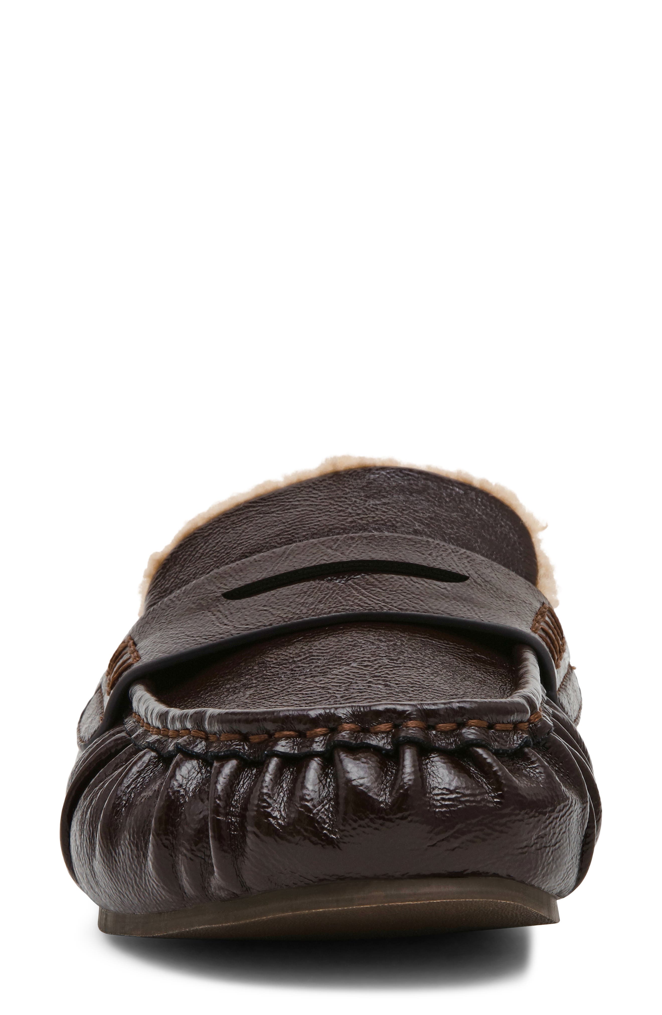 Peluma Faux Fur Lined Mule, Alternate, color, BROWN