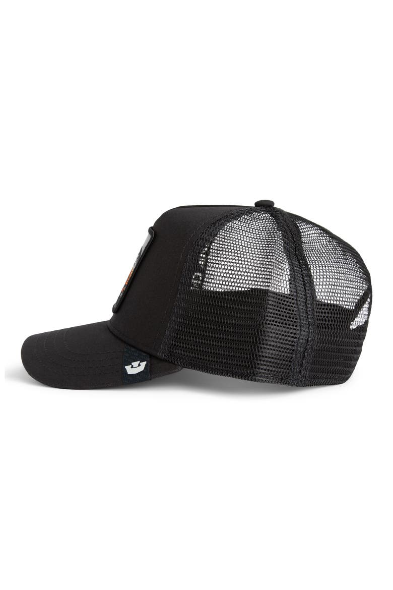 Mamba Snake Patch Snapback Trucker Hat, Alternate, color, VOID