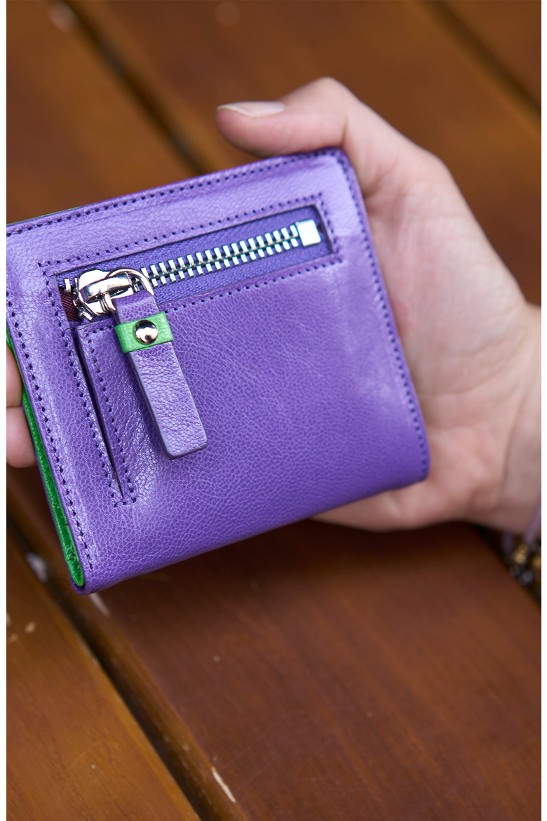 Siam Evening Wallet, Alternate, color, Purple / Grass